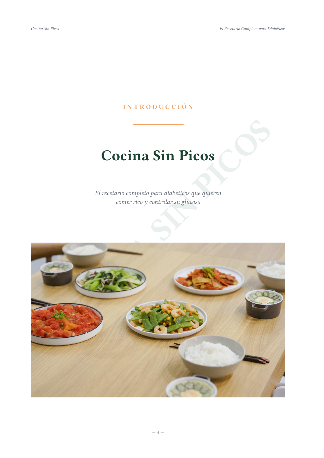 Página interior de Cocina Sin Picos